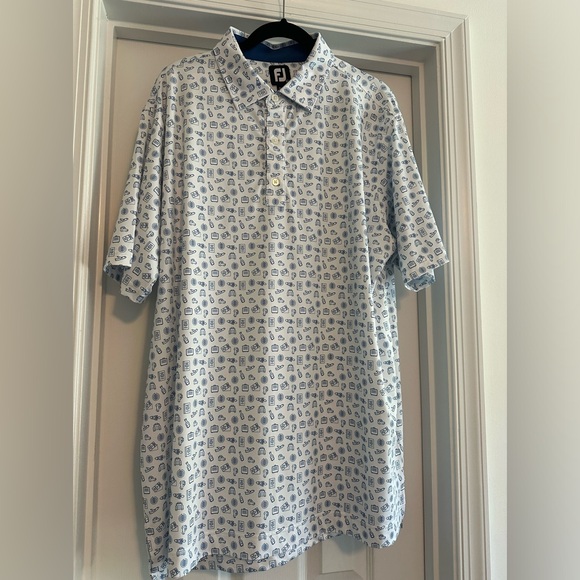 FootJoy 2023 Lisle Travel Print Polo - Picture 2 of 9